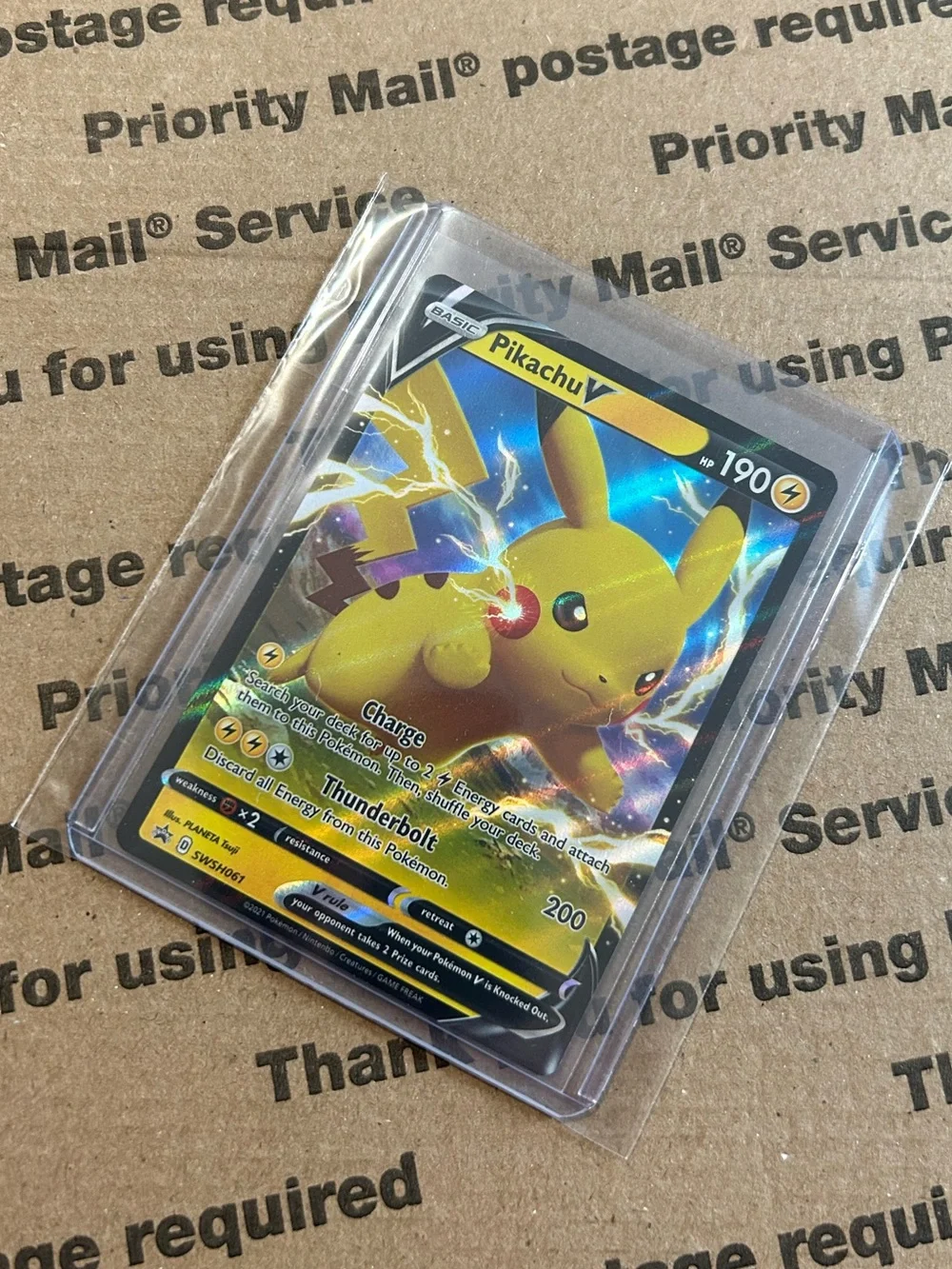 Shining Fates Pikachu V Black Star Promo No. SWSH061